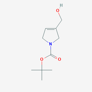 molecular formula C10H17NO3 B8733923 tert-Butyl 3-(hydroxymethyl)-2,5-dihydro-1H-pyrrole-1-carboxylate 