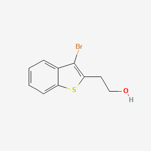 molecular formula C10H9BrOS B8733928 2-(3-Bromo-1-benzothiophen-2-yl)ethanol 