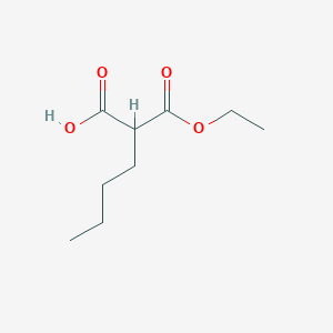 molecular formula C9H16O4 B8734070 Malonic acid, butyl-, monoethyl ester 