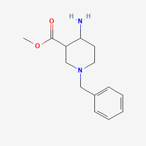 molecular formula C14H20N2O2 B8734084 Methyl 4-amino-1-benzylpiperidine-3-carboxylate CAS No. 723308-55-2