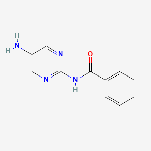 molecular formula C11H10N4O B8734093 N-(5-aminopyrimidin-2-yl)benzamide CAS No. 331806-98-5