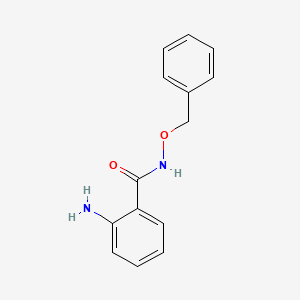 molecular formula C14H14N2O2 B8734146 2-amino-N-benzyloxy-benzamide 
