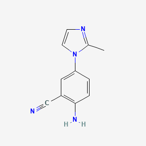 2-Amino-5-(2-methylimidazol-1-yl)benzonitrile