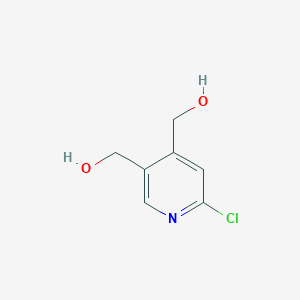 molecular formula C7H8ClNO2 B8734154 6-chloro-3,4-Pyridinedimethanol 