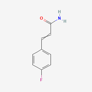 molecular formula C9H8FNO B8734166 3-(4-Fluorophenyl)prop-2-enamide 
