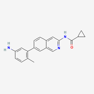 N-(7-(5-amino-2-methylphenyl)isoquinolin-3-yl)cyclopropanecarboxamide
