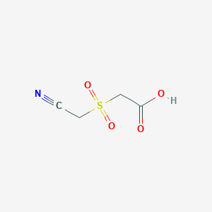 molecular formula C4H5NO4S B8734192 Cyanomethylsulfonylacetic acid CAS No. 55863-98-4