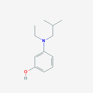 molecular formula C12H19NO B8734197 3-[Ethyl(2-methylpropyl)amino]phenol CAS No. 95235-27-1