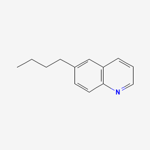 molecular formula C13H15N B8734206 6-Butylquinoline CAS No. 53452-65-6