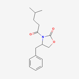 molecular formula C16H21NO3 B8734211 4-Benzyl-3-(4-methylpentanoyl)-1,3-oxazolidin-2-one 