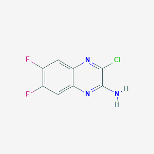 molecular formula C8H4ClF2N3 B8734220 3-Chloro-6,7-difluoroquinoxalin-2-amine 