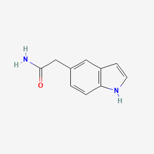 molecular formula C10H10N2O B8734237 1H-Indole-5-acetamide 