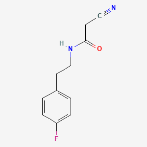 molecular formula C11H11FN2O B8734249 2-cyano-N-[2-(4-fluorophenyl)ethyl]acetamide 