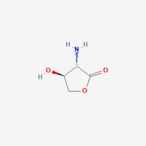molecular formula C4H7NO3 B8734272 (3S,4S)-3-Amino-4-hydroxydihydrofuran-2(3H)-one 