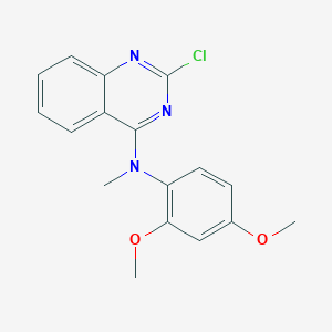 molecular formula C17H16ClN3O2 B8734280 (2-Chloro-quinazolin-4-yl)-(2,4-dimethoxy-phenyl)-methyl-amine CAS No. 827030-70-6