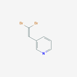 molecular formula C7H5Br2N B8734290 3-(2,2-Dibromoethenyl)pyridine CAS No. 63671-82-9