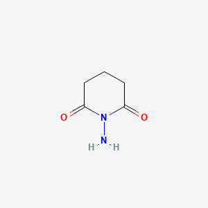 molecular formula C5H8N2O2 B8734307 1-Aminopiperidine-2,6-dione CAS No. 114609-19-7
