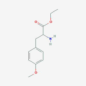 molecular formula C12H17NO3 B8734335 Ethyl 2-amino-3-(4-methoxyphenyl)propanoate 