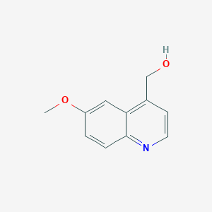 molecular formula C11H11NO2 B8734367 4-Hydroxymethyl-6-methoxyquinoline CAS No. 92288-15-8