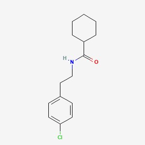 molecular formula C15H20ClNO B8734393 N-[2-(4-chlorophenyl)ethyl]cyclohexanecarboxamide 