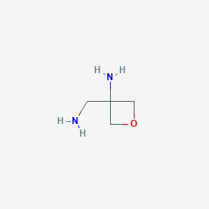 molecular formula C4H10N2O B8734408 3-(Aminomethyl)oxetan-3-amine 
