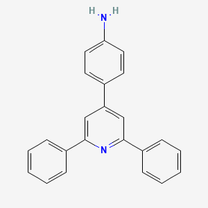 molecular formula C23H18N2 B8734411 4-(2,6-Diphenylpyridin-4-yl)aniline CAS No. 61102-76-9