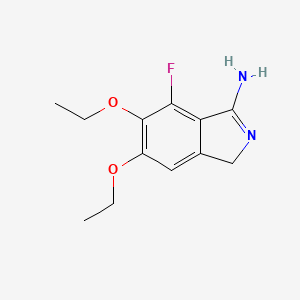 5,6-diethoxy-7-fluoro-3H-isoindol-1-ylamine