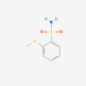 molecular formula C7H9NO2S2 B8734422 2-(Methylthio)benzenesulfonamide 