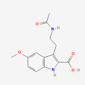 3-(2-acetamidoethyl)-5-methoxy-1H-indole-2-carboxylic acid