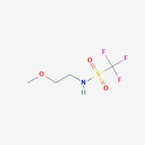 molecular formula C4H8F3NO3S B8734506 N-(2-methoxyethyl)trifluoromethanesulfonamide CAS No. 65832-23-7