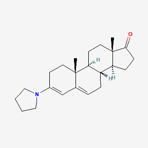 molecular formula C23H33NO B8734522 3-Pyrrolidin-1-ylandrosta-3,5-dien-17-one CAS No. 905-30-6