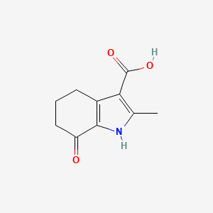 molecular formula C10H11NO3 B8734544 2-methyl-7-oxo-4,5,6,7-tetrahydro-1H-indole-3-carboxylic acid 