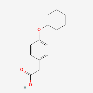 molecular formula C14H18O3 B8734560 4-(Cyclohexyloxy)-benzeneacetic acid 
