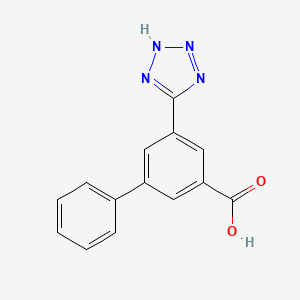 molecular formula C14H10N4O2 B8734565 5-(2H-Tetrazol-5-yl)[1,1'-biphenyl]-3-carboxylic acid CAS No. 1041204-86-7
