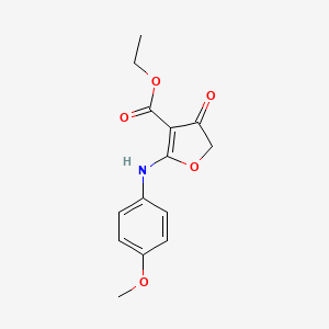 Ethyl 2-[(4-methoxyphenyl)amino]-4-oxo-4,5-dihydrofuran-3-carboxylate