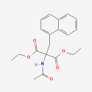 Diethyl acetamido[(naphthalen-1-yl)methyl]propanedioate