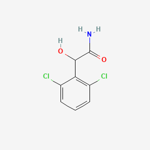 molecular formula C8H7Cl2NO2 B8734759 2-(2,6-Dichlorophenyl)-2-hydroxyacetamide 