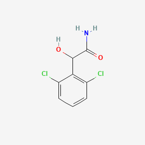 molecular formula C8H7Cl2NO2 B8734759 Benzeneacetamide,  2,6-dichloro--alpha--hydroxy- 