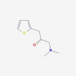 molecular formula C9H13NOS B8734828 1-(Dimethylamino)-3-(thiophen-2-yl)propan-2-one 