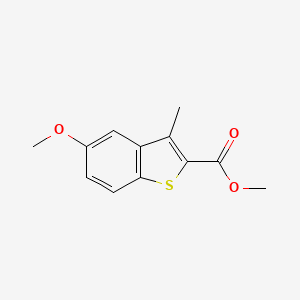 molecular formula C12H12O3S B8734971 Methyl 5-methoxy-3-methylbenzo[b]thiophene-2-carboxylate 