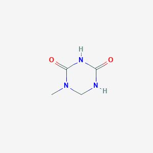molecular formula C4H7N3O2 B8735030 1-Methyl-1,3,5-triazinane-2,4-dione CAS No. 64332-47-4