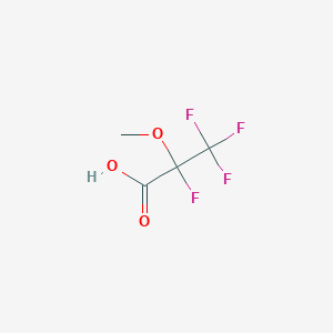 molecular formula C4H4F4O3 B8735048 Propanoic acid, 2,3,3,3-tetrafluoro-2-methoxy- CAS No. 10186-64-8