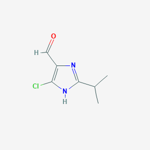 molecular formula C7H9ClN2O B8735053 4-chloro-2-(1-methylethyl)-1H-imidazole-5-carbaldehyde 
