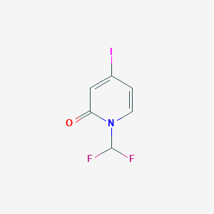 molecular formula C6H4F2INO B8735057 1-Difluoromethyl-4-iodo-1H-pyridin-2-one CAS No. 889865-46-7