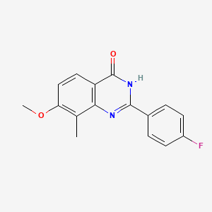 2-(4-Fluorophenyl)-7-methoxy-8-methylquinazolin-4(3H)-one