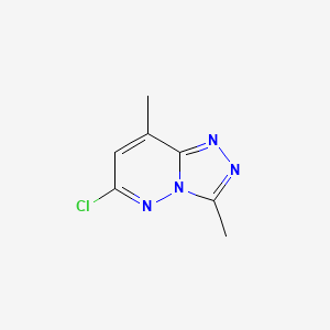 molecular formula C7H7ClN4 B8735133 6-Chloro-3,8-dimethyl-[1,2,4]triazolo[4,3-b]pyridazine 