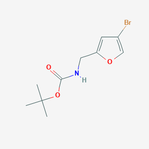 molecular formula C10H14BrNO3 B8735140 tert-Butyl ((4-bromofuran-2-yl)methyl)carbamate 