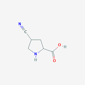 molecular formula C6H8N2O2 B8735196 (2S,4R)-4-Cyanopyrrolidine-2-carboxylicacid 