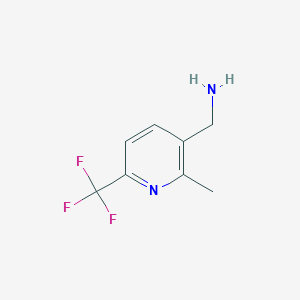 molecular formula C8H9F3N2 B8735232 (2-Methyl-6-(trifluoromethyl)pyridin-3-YL)methanamine 