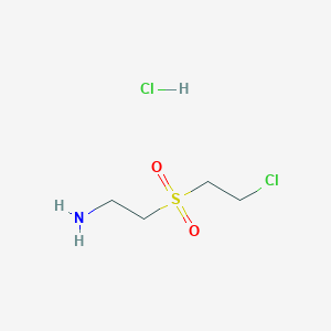 molecular formula C4H11Cl2NO2S B8735291 2-(2-Chloroethanesulfonyl)ethylamine hydrochloride 